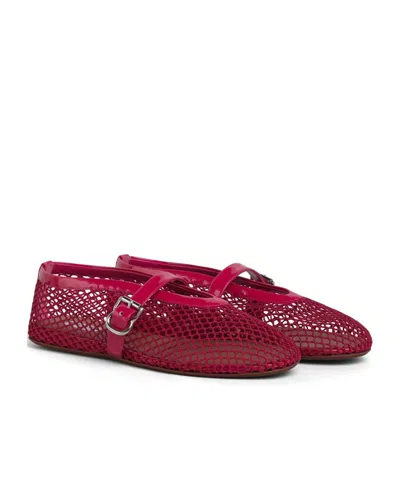 Alaïa Fishnet Ballet Flats In Multi