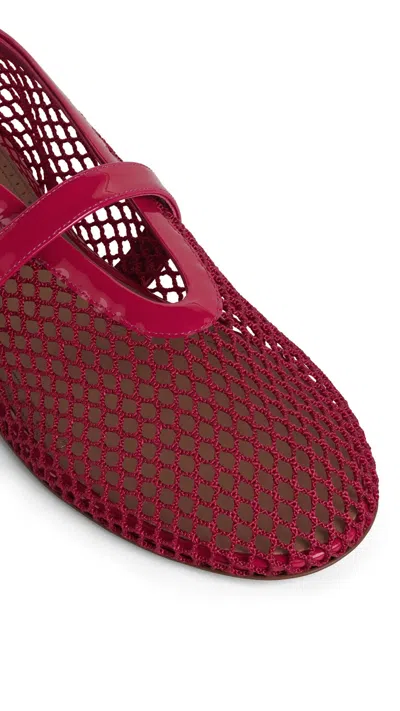 Alaïa Fishnet Ballet Flats In Multi