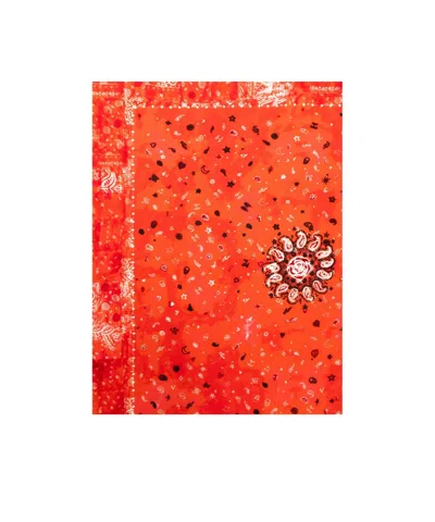 Zadig & Voltaire Womens Passion Blondie Bandana-print Silk Scarf In Red