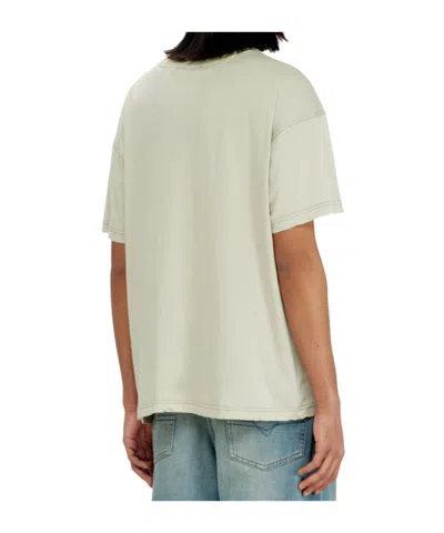 Diesel Regular T-shirt With Phoenix Print In Neutral