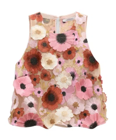 Dorothee Schumacher Blooming Meadow Silk-trimmed Top In Multi