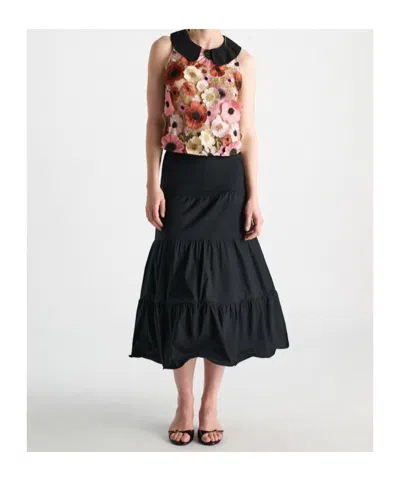 Dorothee Schumacher Blooming Meadow Silk-trimmed Top In Multi