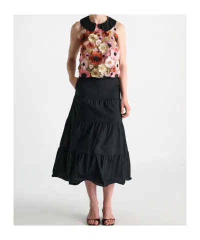 Dorothee Schumacher Blooming Meadow Silk-trimmed Top In Multi