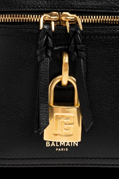 Balmain Pulse Vanity Shoulder Bag In Blue