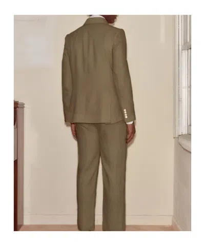 Bode Double-breasted Jacket In Brown