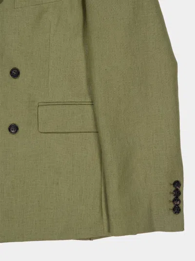 Bode Double-breasted Jacket In Brown