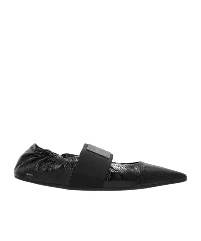Givenchy Sophisticated Flat Shoes With Pointed Toe Design In Black