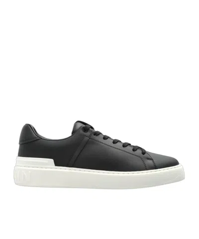 Balmain B-court Low-top Sneaker In Black
