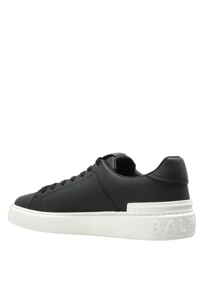 Balmain B-court Low-top Sneaker In Black