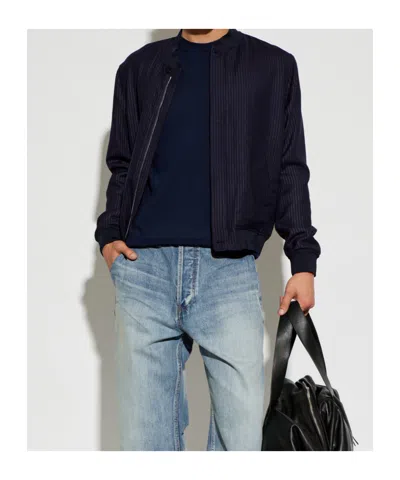 Givenchy Logo Patch Knitted Jumper In Blue