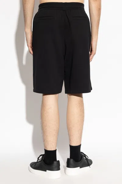 Balmain Logo-print Drawstring Shorts In Black