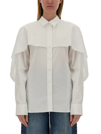 Stella Mccartney White Oversized Solid Shirt In White