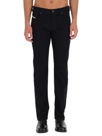 Diesel Black Regular Jeans In Black