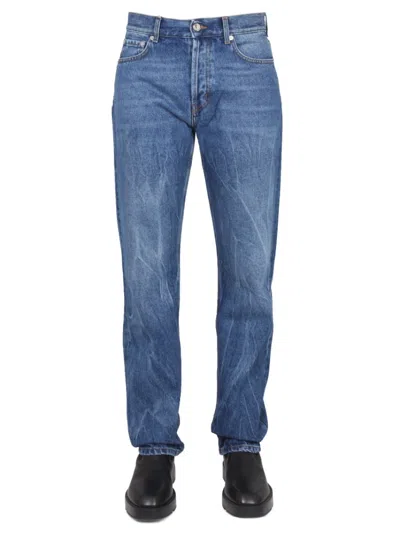 Séfr Denim Mid Rise Jeans In Blue