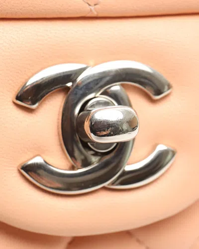 Pre-owned Chanel Classic Mini Rectangular Single Flap Bag In Pink