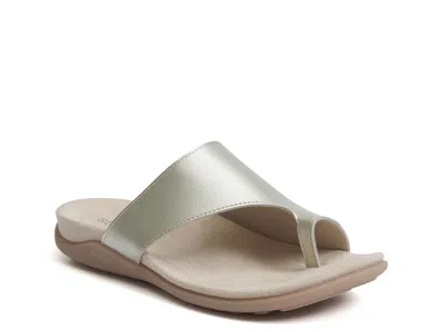 Strive Capri Iv Toe Loop Sandal In Gold