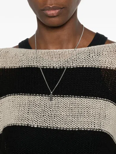 Enza Costa Stripe-pattern Bateau-neck Sweater In Neutral