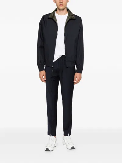 P.m.d.s Steve Elasticated Trousers In Blue