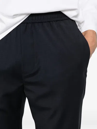 P.m.d.s Steve Elasticated Trousers In Blue