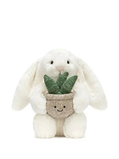 Jellycat Bashful Bunny With Aloe Plant Collectible In Neutral