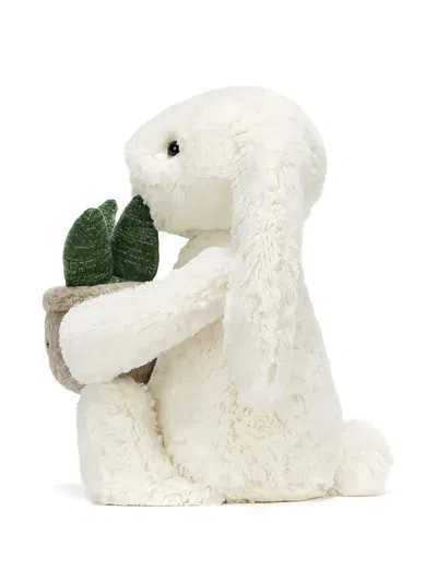 Jellycat Bashful Bunny With Aloe Plant Collectible In Neutral