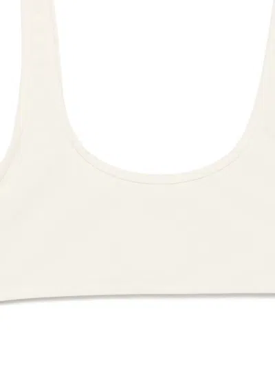 Totême Monogram Printed Bikini Top In Neutral