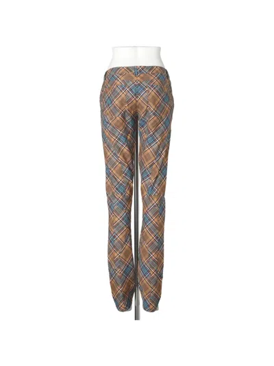 Collina Strada Rawr Plaid-pattern Trousers In Multi