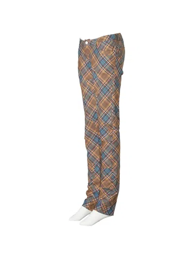 Collina Strada Rawr Plaid-pattern Trousers In Multi