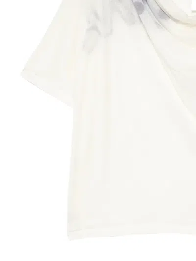 Open Yy Draped Graphic-print T-shirt In Multi