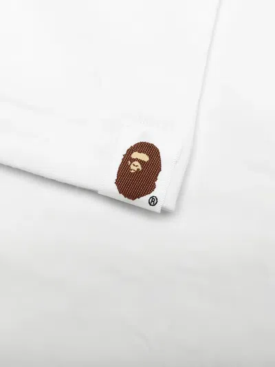 A Bathing Ape Logo-patch T-shirt In White