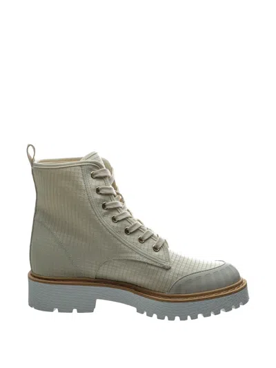 Hogan Lace-up Combat Boots In Multi
