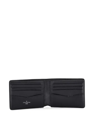 Pre-owned Louis Vuitton Multiple Wallet Monogram Eclipse Canvas Small Wallets In Black