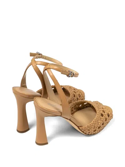 Michael Kors Heeled Sandal Woman Color Beige In Multi