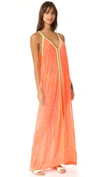 Pitusa Inca Jersey Maxi Sundress In Watermelon