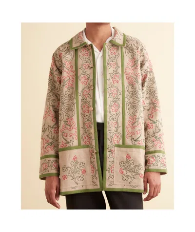 Bode Embroidered Casual Jacket In Brown