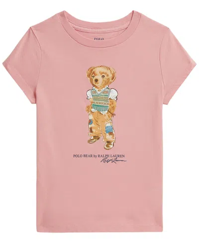 Polo Ralph Lauren Bear-print T-shirt In Pink