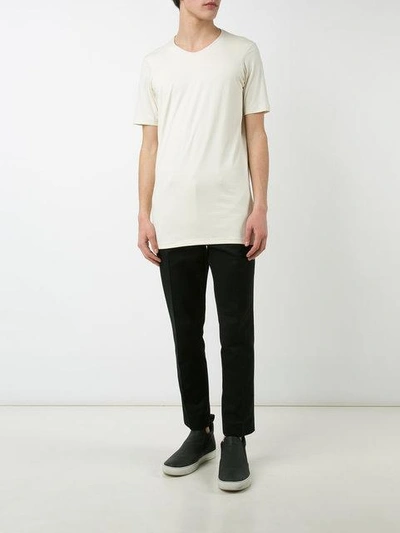 Shop Devoa Knit T-shirt - White