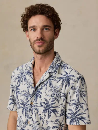 Faherty Short-sleeve Cabana Towel Terry Shirt In Multi