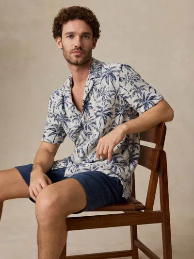 Faherty Short-sleeve Cabana Towel Terry Shirt In Multi