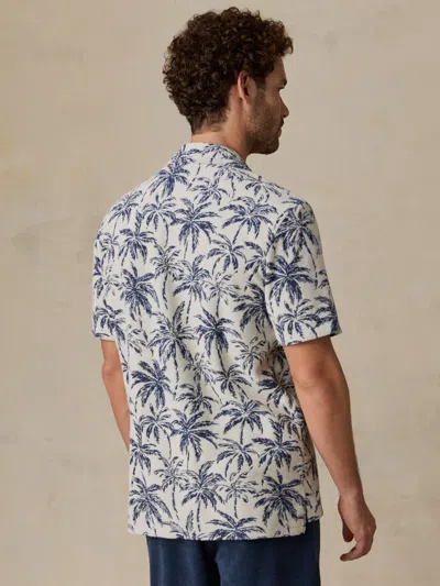 Faherty Short-sleeve Cabana Towel Terry Shirt In Multi