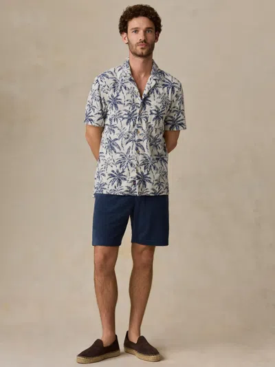Faherty Short-sleeve Cabana Towel Terry Shirt In Multi