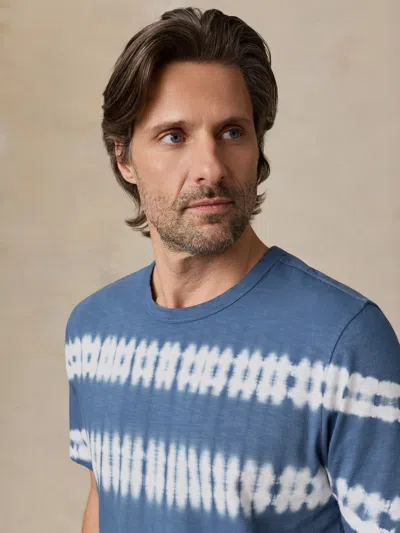 Faherty Sunwashed Regenerative T-shirt In Blue