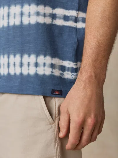 Faherty Sunwashed Regenerative T-shirt In Blue