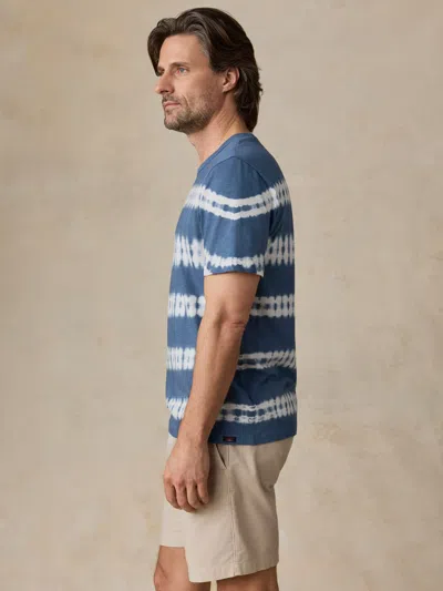 Faherty Sunwashed Regenerative T-shirt In Blue