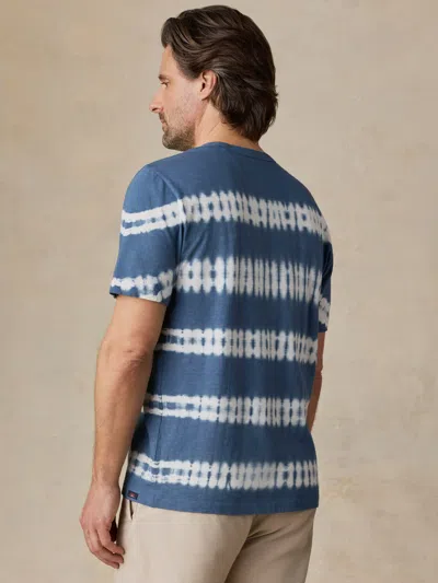 Faherty Sunwashed Regenerative T-shirt In Blue