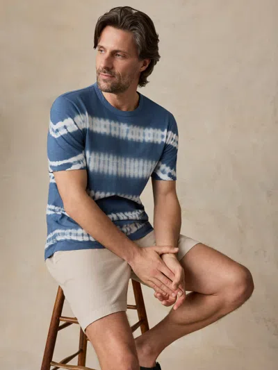 Faherty Sunwashed Regenerative T-shirt In Blue