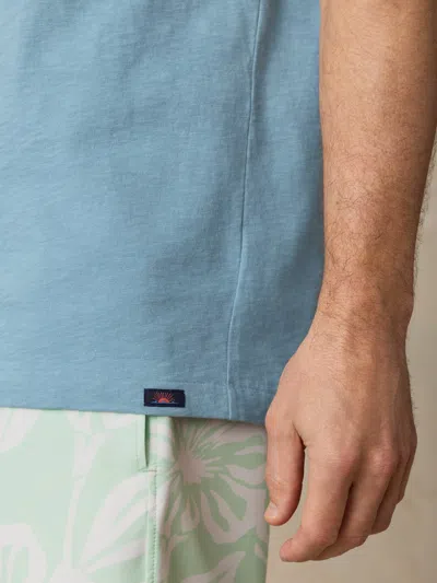 Faherty Sunwashed Regenerative Graphic T-shirt In Blue