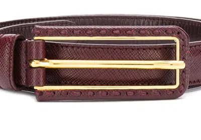 Prada Adjustable Buckled Belt In Red