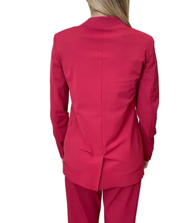 Max Mara Lapel-collar Flap-pocket Jacket In Red