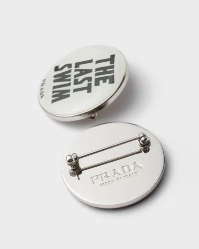 Prada Metal Pins In Black